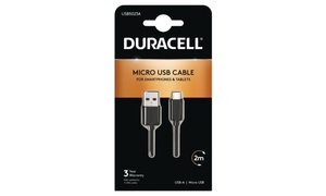 Duracell 2m kabel USB-A do Micro USB