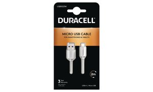 Duracell 2m kabel USB-A do Micro USB