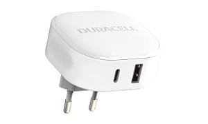 Duracell 30W USB-A + USB-C Ładowarka PPS